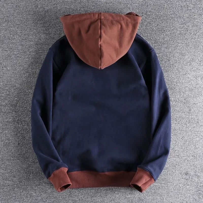 TRAVIS - Weiches warmes farblich passendes Kapuzensweatshirt