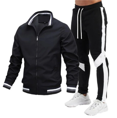 MIKEY - Trainingsanzugs-Set aus Hose und Jacke mit Zipper