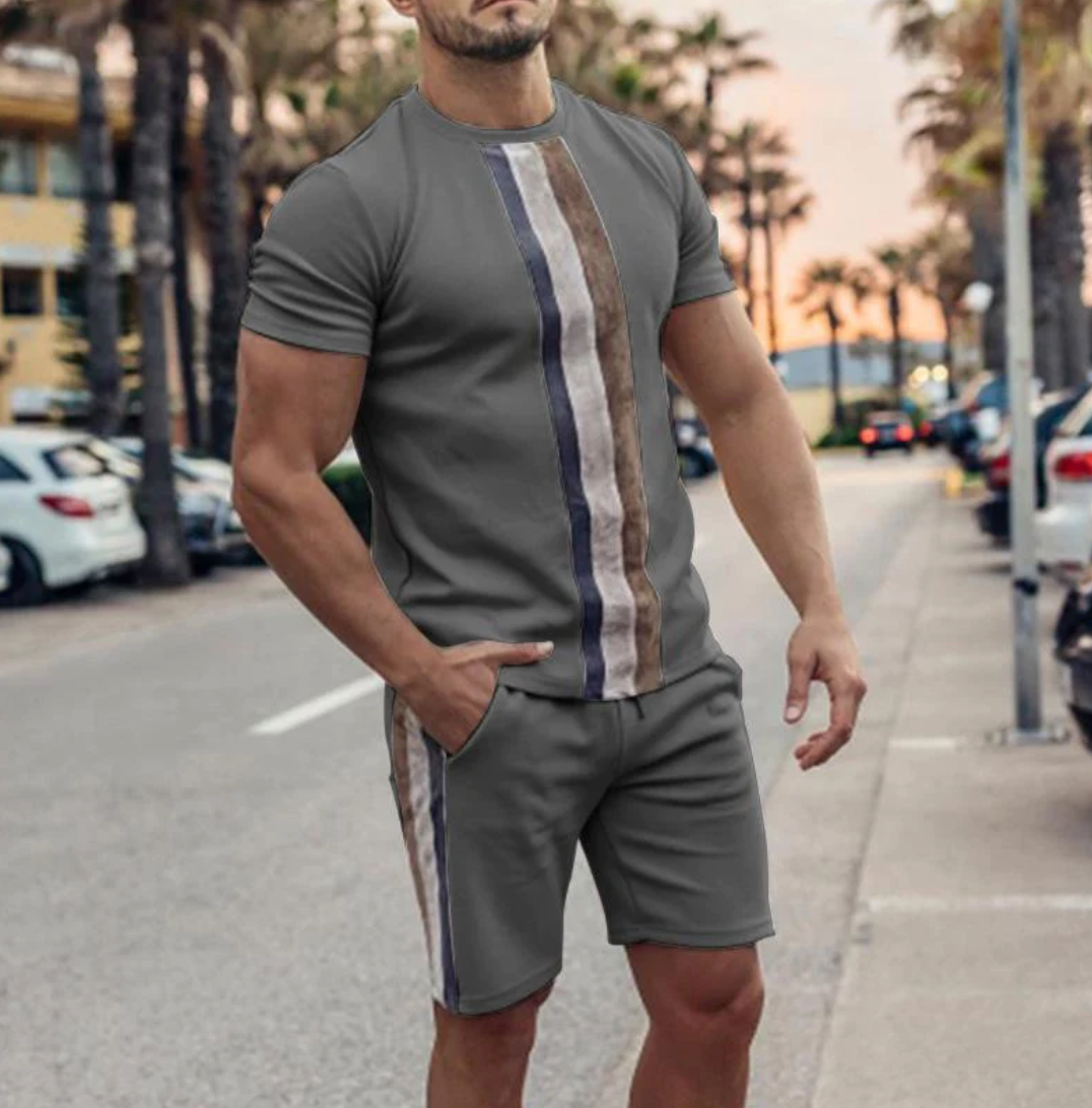 TALIANO - Das stylische Set aus Shirt und Shorts für Männer