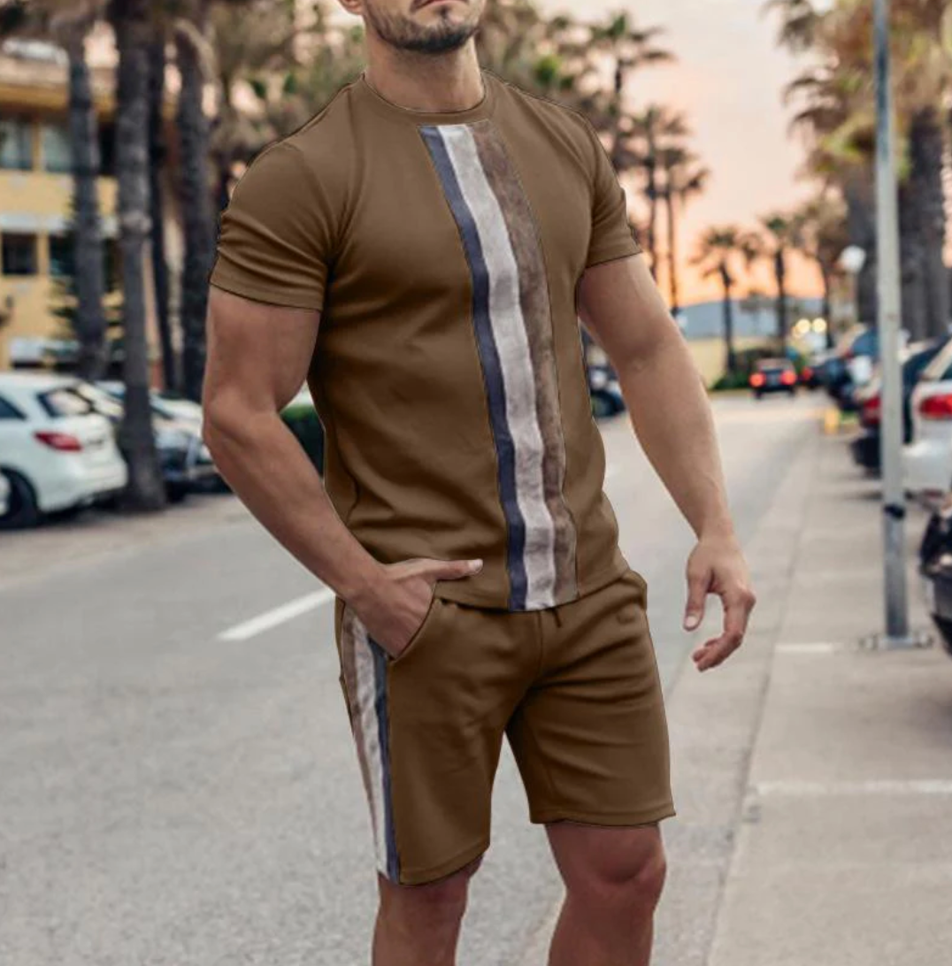 TALIANO - Das stylische Set aus Shirt und Shorts für Männer