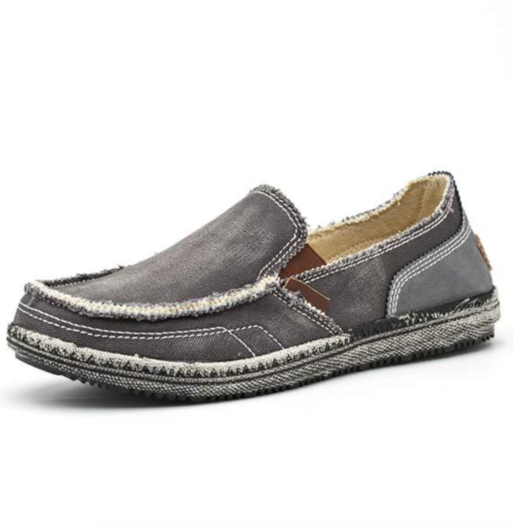 JERONIMO - Loafers für Männer mit gewaschenem Jeans-Design
