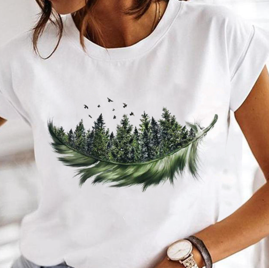 ZINA - Damen T-Shirt mit stylischen Sommer Designs