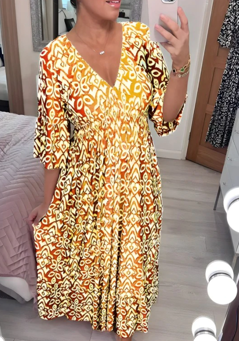AMITA - Langes Maxi Kleid für den Sommer