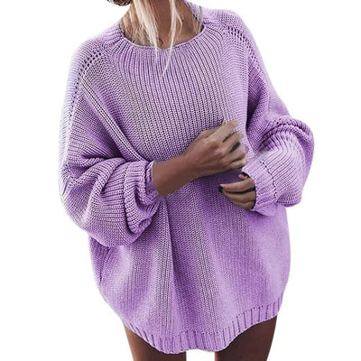 YANNA - Solider Pullover mit Rundhalsausschnitt