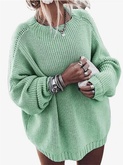 YANNA - Solider Pullover mit Rundhalsausschnitt