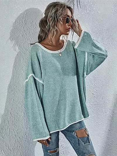 GRETA - Übergroßer Vintage-Patchwork-Pullover