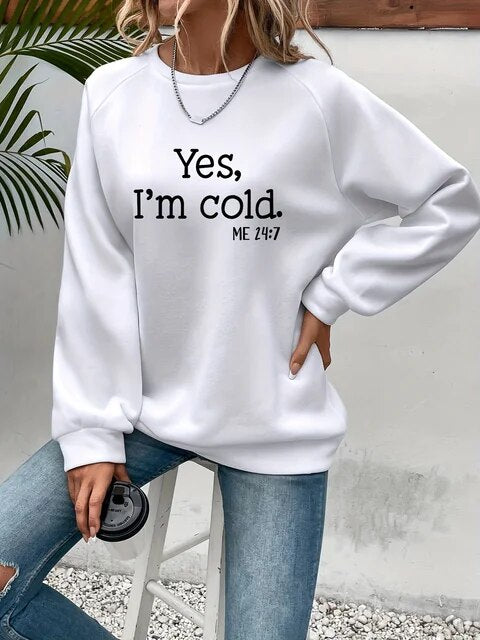 SHAY - Ja, mir ist kalt Sweatshirt mit Rundhalsausschnitt