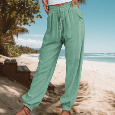 MAIA - Stylische und bequeme Sommer Leinen Hose für Frauen
