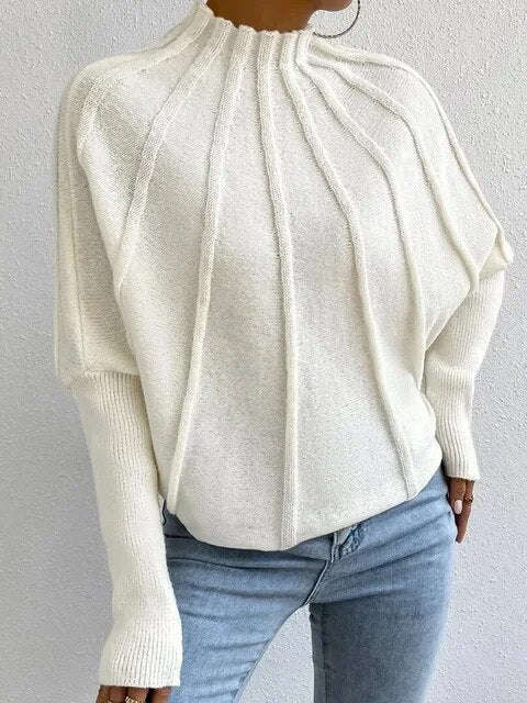 IZZY - Dicker warmer Pullover mit hohem Kragen