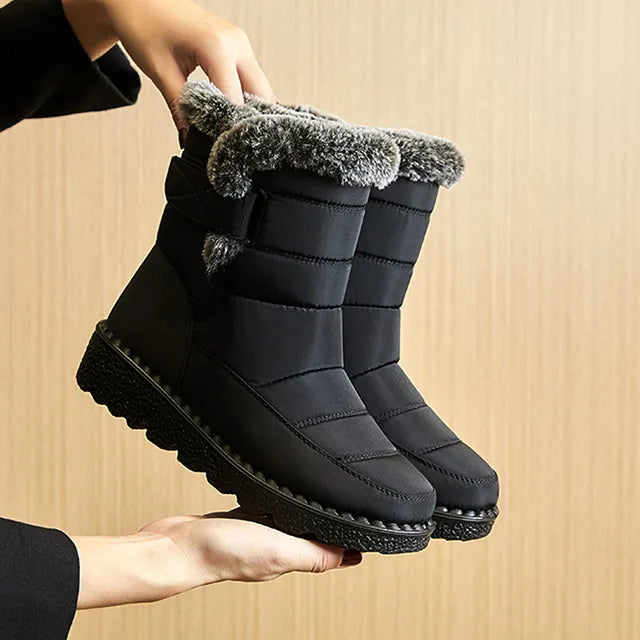 Kunstfell-Winterstiefel