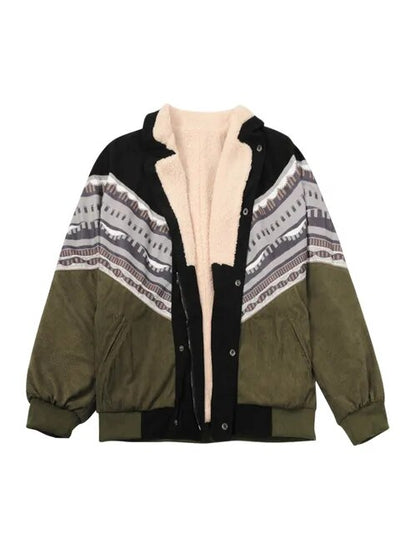 CYLIA - Frauen Vintage Jacke Bohemian Langarm