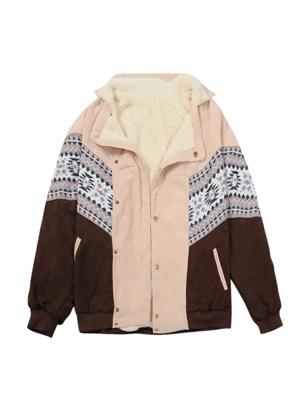 CYLIA - Frauen Vintage Jacke Bohemian Langarm