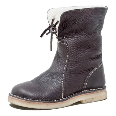 ALEXI -  Stylische und bequeme Lederboots mit warmem Innenfutter