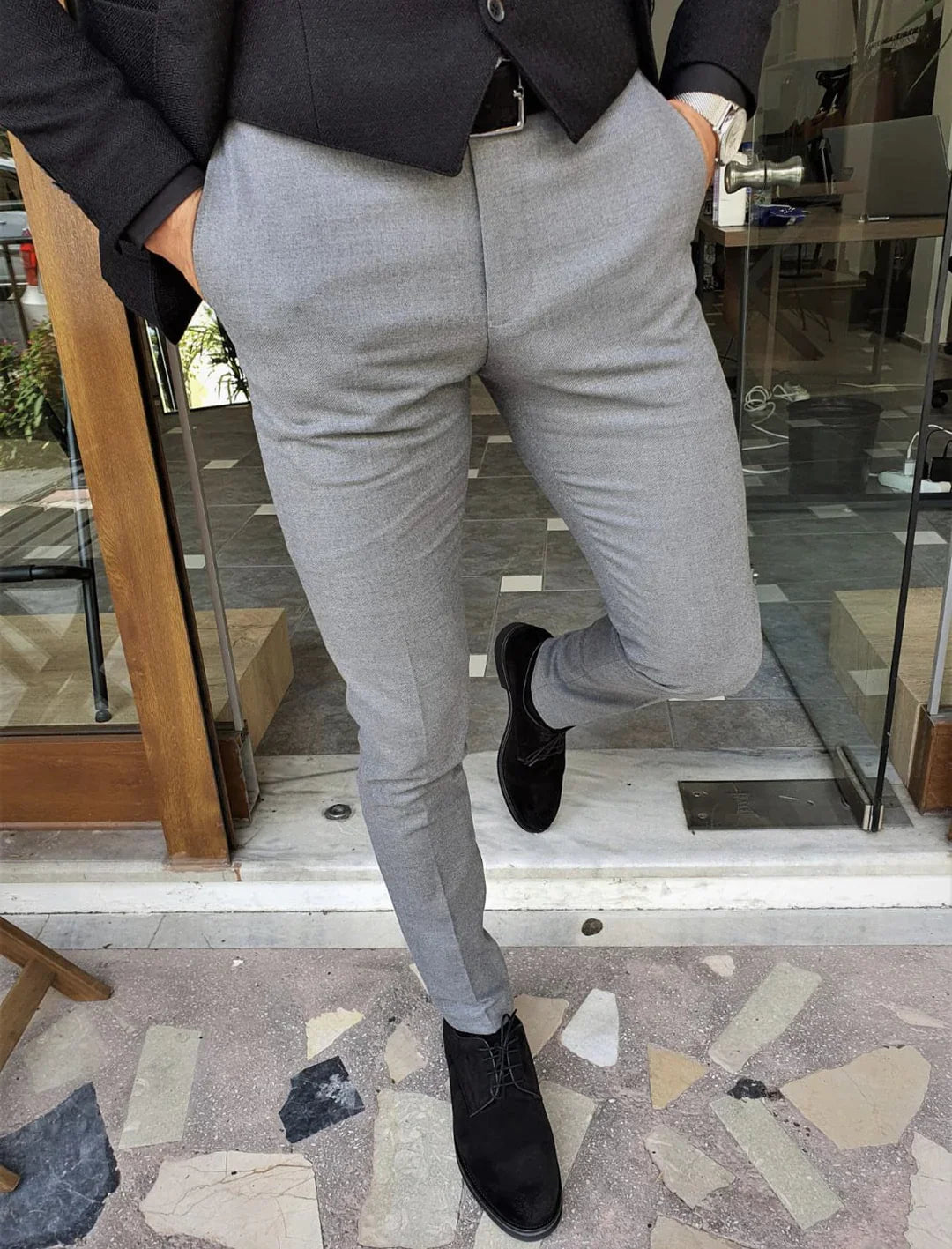 CHRIS - Stylische Slim Fit Hose für Männer