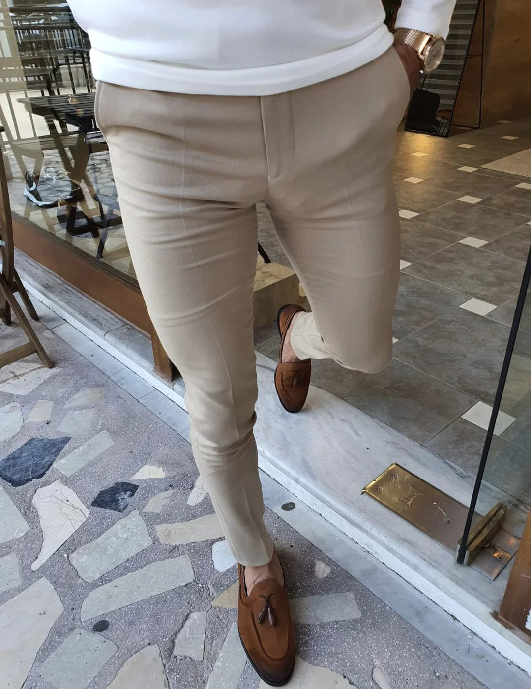 CHRIS - Stylische Slim Fit Hose für Männer